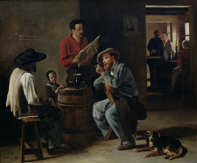 Innenansicht einer Taverne, 1859 von François Bonvin